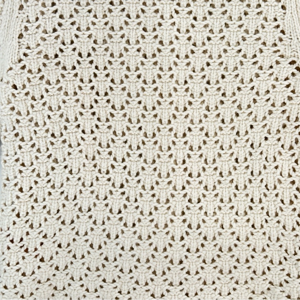 Vince Cashmere Cardigan XS Open Knit Lightweight Cream - Picture 7 of 11